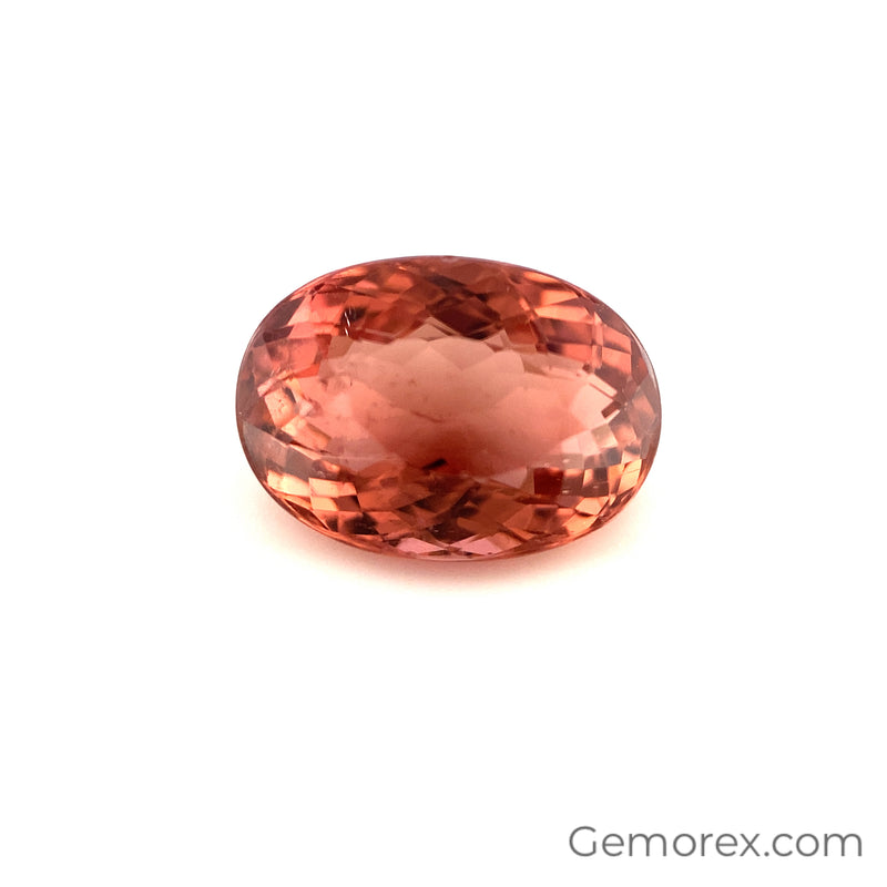 Peach Tourmaline Oval Faceted 5.12ct
