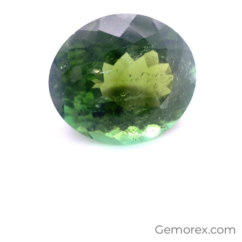 Green Tourmaline Oval Faceted 9.36ct