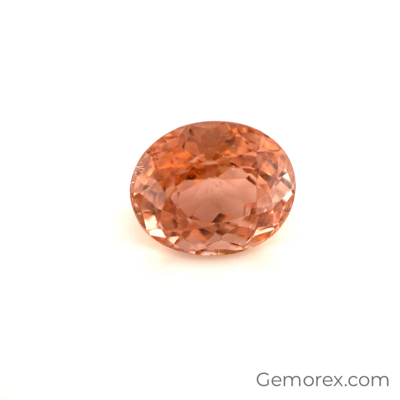 Peach Tourmaline Oval Faceted 4.56ct