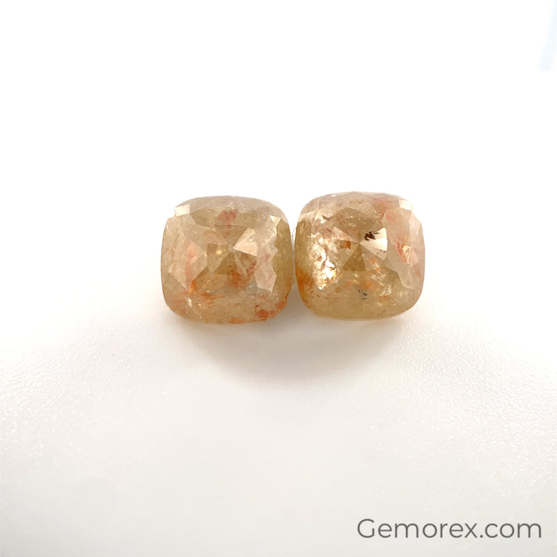 Rustic Natural Diamond 6.45x6.40mm Square Rose Cut - Gemorex International Inc.
