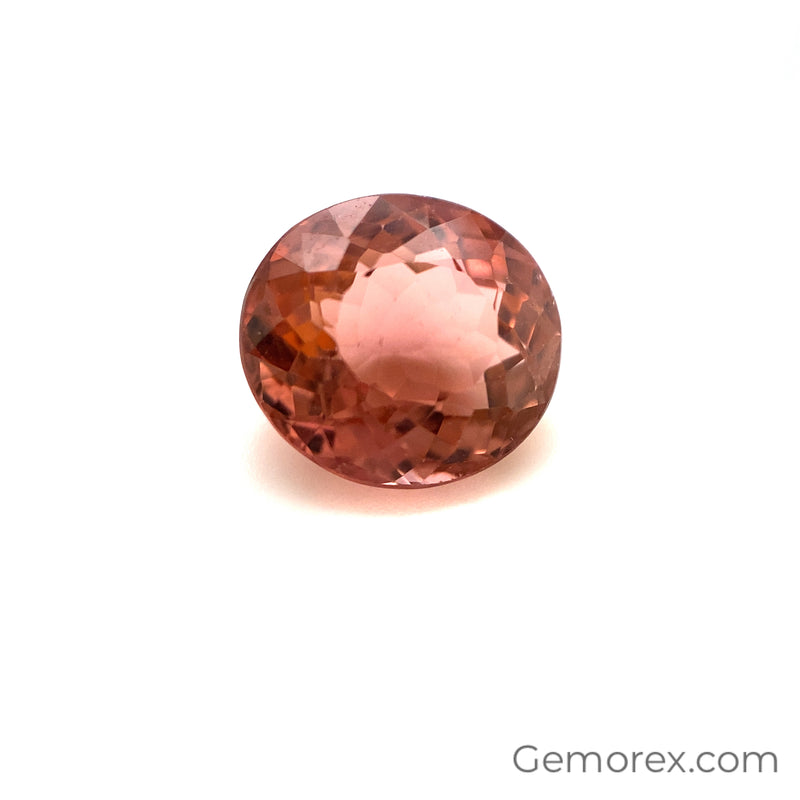 Peach Tourmaline Oval Faceted 4.39ct