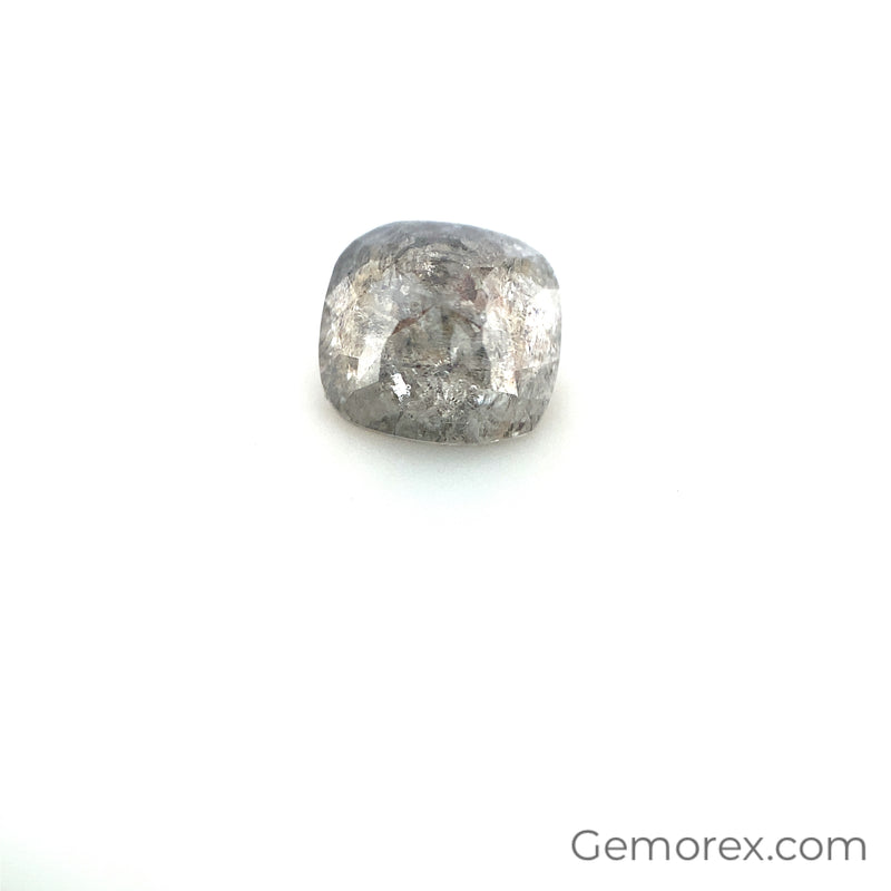 Salt and Pepper Natural Diamond Cushion Rose Cut 1.69 ct