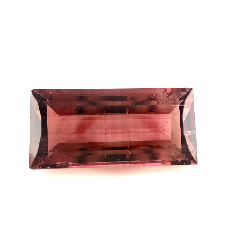 Pink Tourmaline Rectangle Faceted 12.37ct