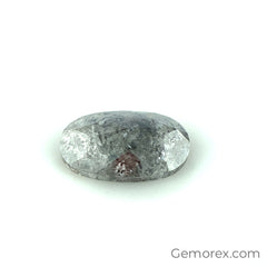 Salt n Pepper Natural Diamond 8.33 x 4.78 x 2.43mm Oval Rose Cut