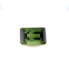 Green Tourmaline Emerald Cut Faceted 3.8ct