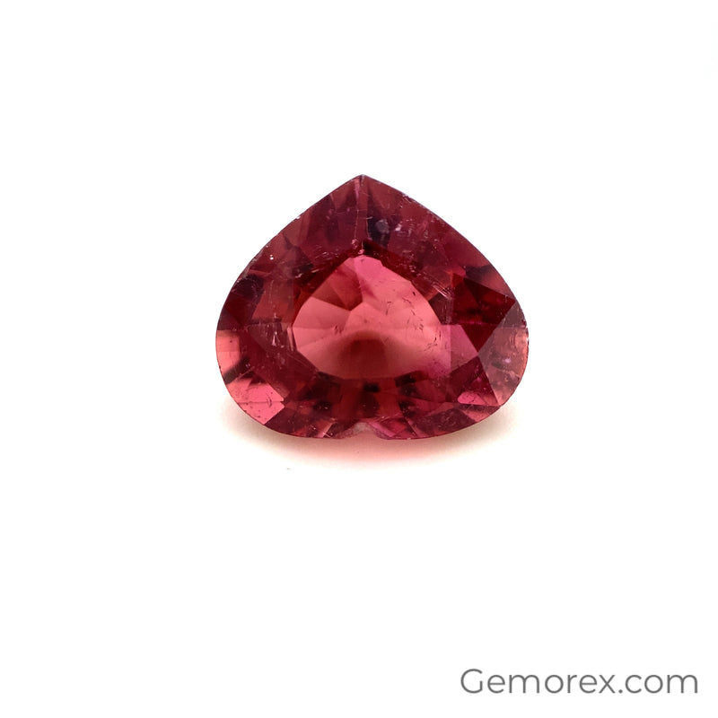 Red Tourmaline Heart Faceted 3.79ct