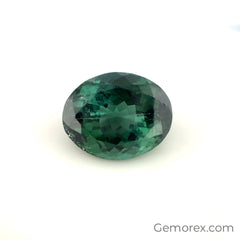 Teal Tourmaline Oval Faceted 6.46ct
